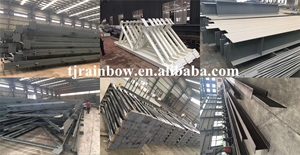 Estructura de Acero Prefabricada, Estructura Industrial de Acero Galvanizado, Construcción de Fábrica, Anticorrosión - Product Image 6