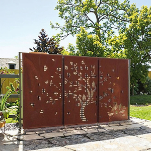 Pannelli Decorativi di Lusso in Acciaio Corten Tagliati al Laser per Esterni, Ornamenti da Giardino, Sculture in Metallo per Paesaggistica - Product Image 4