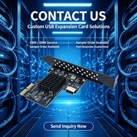 Carte d'extension PCIe USB 3.2 10 Gbit/s avec connecteur de panneau avant Type-E A-Key 20 broches et conception de prise réversible