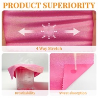 Tissu extensible 4 directions en élasthanne polyamide spandex à effet métallique brillant, faible MOQ, pour vêtements de sport, yoga, gymnastique, justaucorps, vêtements de soirée