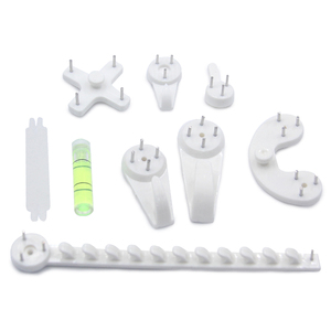 Kit de 40 crochets muraux en béton sans trace pour tableaux, crochets pour cloisons sèches, stuc et béton - Product Image 4