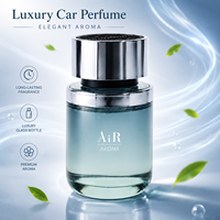 Diffuseur de parfum pour voiture Jingkun Luxury 100ml en verre multifonctionnel avec bouchon en métal argenté, parfum naturel longue durée
