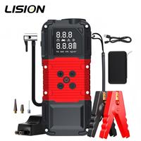 Batterie externe multifonction LS31B, démarreur de voiture portable, chargeur de téléphone USB, compresseur de pompe à air avec lumière SOS d'urgence