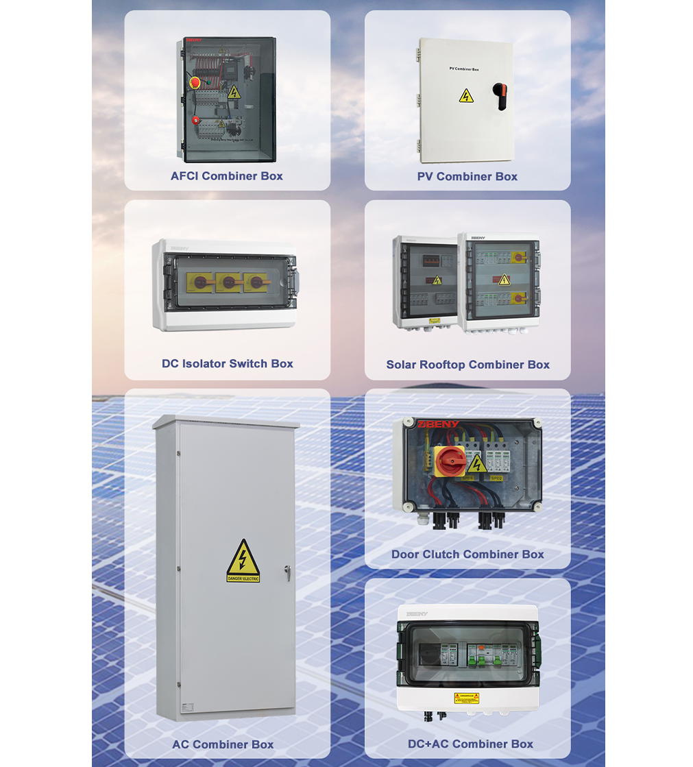 Scatola Combinata Fusibili 15A Combinatore Fotovoltaico a 6 Stringhe, Scatola per Sistemi di Generazione di Energia Solare Fotovoltaica