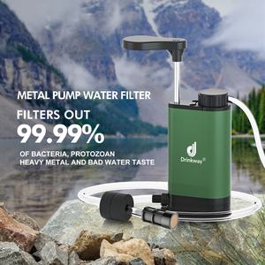Bomba de filtro de agua con carcasa de Metal de 3 etapas de 0,01 micras con membrana UF de fibra hueca para viajes de emergencia Camping supervivencia al aire libre - Product Image 3