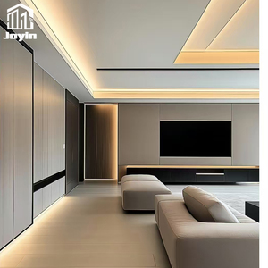 Than gỗ Veneer trang trí nội thất tấm PVC văn phòng khách sạn Trần treo tường bảng tường tấm PVC - Product Image 2