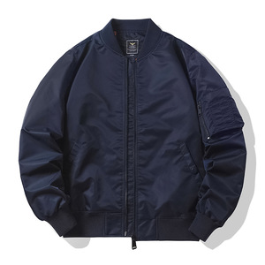 Chaqueta de Piloto Personalizada, Estilo Retro Vintage, para Primavera y Otoño, Holgada, Informal, Impermeable, para Hombre - Product Image 2