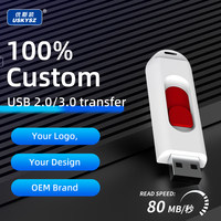 Logo Kustom 512MB 1GB 2GB 4GB USB Memory Stick USB 2.0 untuk Agen Pemasaran Hadiah Promosi Logo Thumb Storage Disk