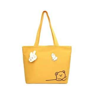 Sac fourre-tout de loisirs, sac créatif multicolore fait main de grande capacité, sac quotidien en toile durable, mini sac de shopping en toile pour femme - Product Image 3