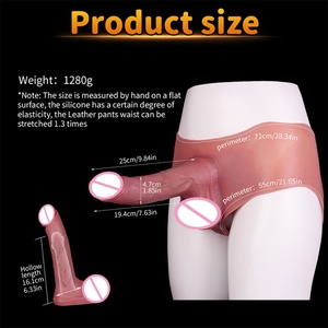 Fábrica al por mayor: Nuevo dildo hueco súper suave y realista, funda de alargamiento de pene con correa para hombre, juguetes sexuales para parejas, juego sexual. - Product Image 5