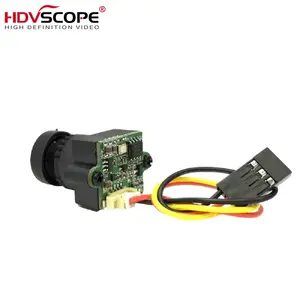 800TVL Mikro Kamera CMOS untuk Industri Pemindaian Desain Visi Mesin 3.3V-36V PAL dan NTSC Switchable dengan Lensa 3.6Mm