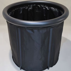 2025 nueva moda logotipo personalizado portátil al aire libre deporte recuperación fría inmersión bañera Eco PVC inflable redonda bañera <span class=keywords><strong>de</strong></span> hielo con <span class=keywords><strong>tapa</strong></span> - Product Image 3