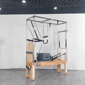 工場オークウッドピラティスリフォーマー機械ヨガトレーニングベッド多機能キャデラックピラティスリフォーマースタジオジムホームカスタム - Product Image 3
