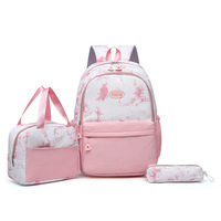 3pcs Sac à dos scolaire Junior High School Student Travel Bag Backpacks for Boys Girls Students