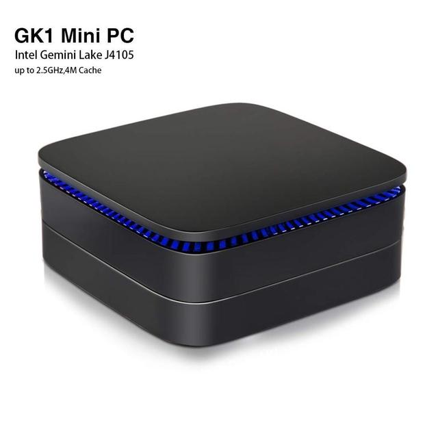 2021 Latest GK1 Gemini Lake J4005/J4105 GPU HD Graphics 600 4GB/64GB Mini Desktop Computer System Unit