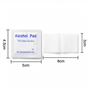 Toallitas de Algodón con <span class=keywords><strong>Alcohol</strong></span> Etílico al 75% para Uñas, Paquete Individual de 100 Unidades - Product Image 3