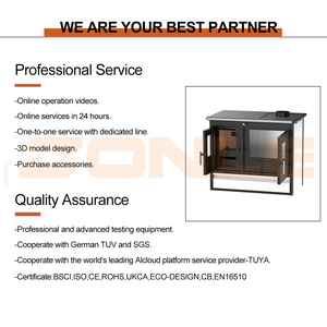 RC1201A <span class=keywords><strong>Estufa</strong></span> de Cocina de <span class=keywords><strong>Leña</strong></span> <span class=keywords><strong>para</strong></span> Interiores con Horno <span class=keywords><strong>para</strong></span> Cocinar y Calefacción Placa de Cocción - Product Image 3