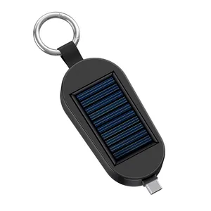 便携式太阳能钥匙扣电源组迷你4合1手机手表紧急充电电源组
