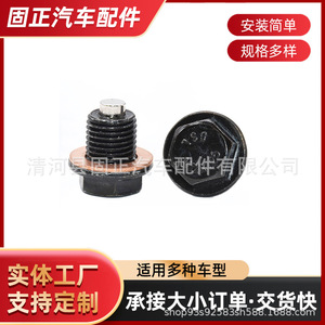 ปลั๊กถ่ายน้ำมันเครื่องแม่เหล็ก M10 ถึง M22 สำหรับรถยนต์ฟอร์ด รุ่นปรับปรุงสีเงิน - Product Image 4