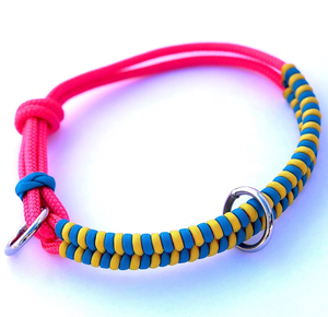 Bán Buôn Giá Thấp Có Thể Điều Chỉnh Nylon Dây Dệt Bện Paracord Bền Vững Handmade Con Chó Cổ Áo Với Nhẫn - Product Image 2