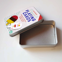 Vente en gros Boîtes rectangulaires en fer blanc mini USB recyclable Emballage en métal avec fenêtre pour chewing-gum et chocolat