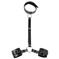 Collier SM Contraintes Corporelles Menottes Harnais Ceinture Dildo Vibrateur Maître BDSM Gadgets Érotiques Sex Toys pour Femmes Hommes Jeux