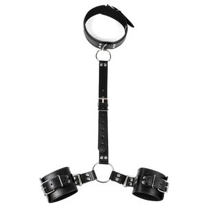 Collier SM Contraintes Corporelles Menottes Harnais Ceinture Dildo Vibrateur Maître <span class=keywords><strong>BDSM</strong></span> Gadgets Érotiques Sex Toys pour Femmes Hommes Jeux - Product Image 2
