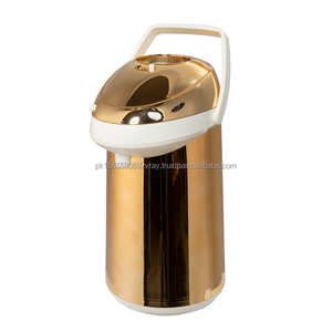 Thermos à double paroi en acier inoxydable : Thermos à bouton familial, thermos à café, capacité de 1 L, Shine Airport Pumper - Product Image 1
