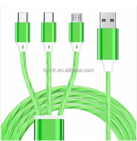 Cable de Carga LED de 1.2m, PVC Suave, para Teléfonos, Computadoras, Auriculares, Impresoras, Cámaras, Cobre Puro, Venta al Por Mayor