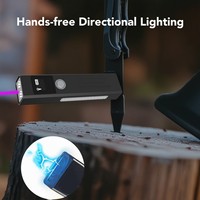 Lampe torche médicale intelligente EDC en gros avec écran OLED, 1200 mAh, étanche IP65, rechargeable par USB, faisceau réglable