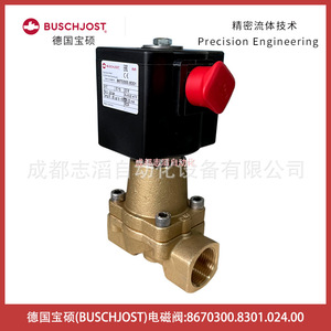 บุชจอสท์ วาล์วแม่เหล็กไฟฟ้า 1/2 นิ้ว AC 230 V แบบมุมไอเสียขวา - Product Image 1