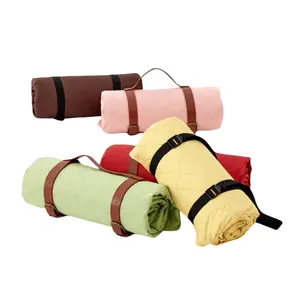 Hiking equipment Solid color outdoor mat Oxford cloth moisture-proof mat ultra thick picnic mat