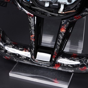 Volante de Fibra de Carbono Forjado Rojo CS Personalizado para <span class=keywords><strong>BMW</strong></span> G11 G12 G21 G22 G23 G20 G30 G01, Directo de Fábrica, Nueva Actualización - Product Image 6