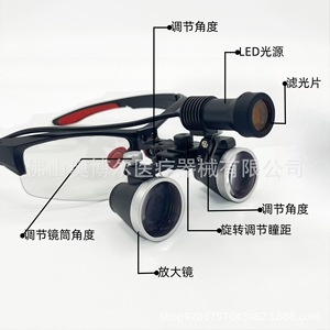 Ab Medical <b>Magnifying</b> Lens <b>Light</b> 3.5X Led Headlamp With Metal Case For Dental Use - Product Image 2