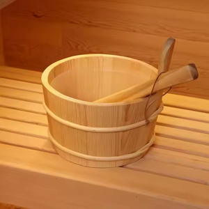 Sauna Exterior Tradicional de Lujo, Tamaño Pequeño, Tipo Cubo, con Estufa Harvia, Impermeable, para Jardín - Product Image 6