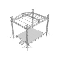 Système de treillis de scène en aluminium, treillis d'éclairage de scène en aluminium, treillis de toiture pour événements