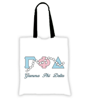 Sac fourre-tout en toile imprimé lettres grecques Phi Beta Sigma Sorority avec perles, sac à bandoulière réutilisable pour le shopping, sac à main quotidien pour l'extérieur