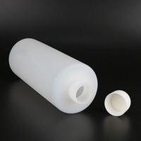 En stock 100ml 120ml 150ml 200ml 250ml 350ml 500ml Bouteilles cylindriques en plastique HDPE Conteneurs d'emballage pour lavage corporel avec bouchons à vis