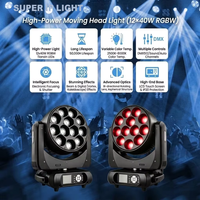 Luz Móvil de Cabeza Bee Eye RGBW de 12x40W con Efecto Caleidoscopio DMX512 RDM 2500K-8000K para Clubes y Bodas