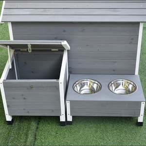 Factory Direct Modern Wooden <strong>Dog</strong> <strong>House</strong> with Feeder Eco-Friendly &amp; Waterproof All Seasons Use Wholesale Price Bulk Discounts - Product Image 3