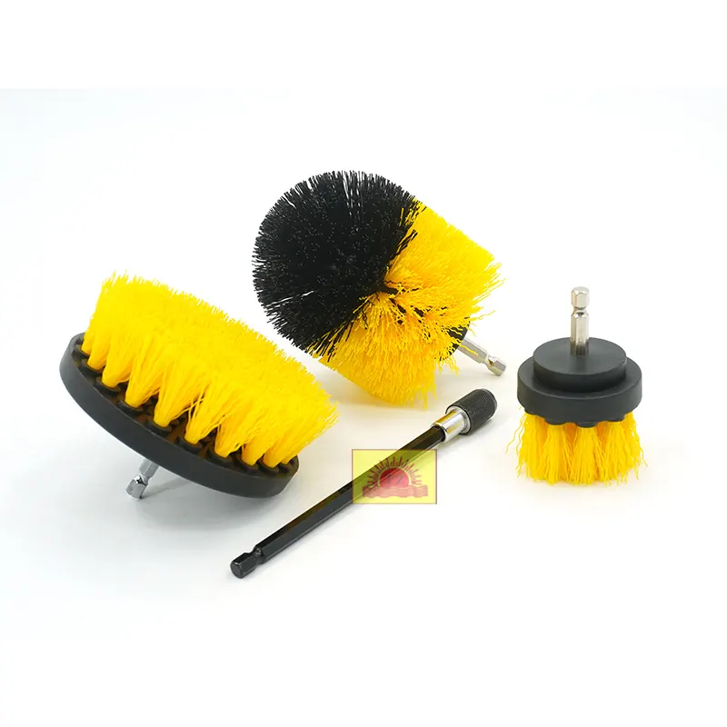 Drill Scrubbing Cleaning Brush Set 4 Pieces Electric Drill Power Brushes for Cleaning