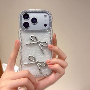 เคสโทรศัพท์มือถือลายหินอ่อนรูปโบว์ประดับเพชรลายคลื่นสำหรับ iPhone 13 14 15 16 17 pro max ลายเปลือกหอย IMD ฝาหลัง ขายส่ง - Product Image 5
