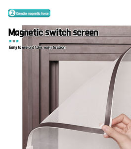 Hiện Đại Tự Làm tự động đóng cửa từ màn hình cửa sổ màu xám lưới chống muỗi với khung cửa sổ - Product Image 3