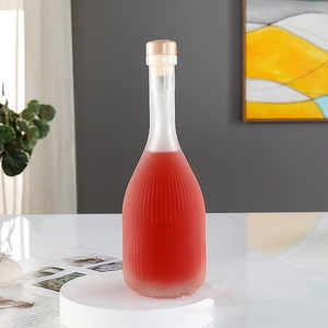 Bouteille en verre avec liège, polymère élevé, pour cirer, pour le vin aux fruits, 250ml, 500ml, 750ml - Product Image 6
