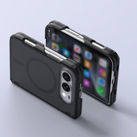 JOYPORODO B513 Coques de téléphone portable magnétiques antichoc en TPU+PC, sensation agréable pour la peau, très vendues pour iPhone DUO