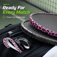 Bande de protection d'angle personnalisée en TPU pour raquette de pickleball 760x23mm 760x26mm – Film de protection flexible anti-rayures pour bord de raquette incurvé