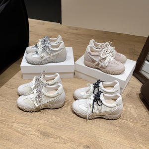 8cm Inner <b>Height</b> <b>Increasing</b> Gump <b>Shoes</b> 2026 New Versatile Double Shoelace Lightweight Breathable Casual Sneakers - Product Image 1