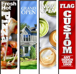 Nuevo producto Diseño gratuito Publicidad Impresión de doble cara Asta de bandera de fibra de vidrio de aluminio Rectángulo personalizado Bandera de playa - Product Image 3