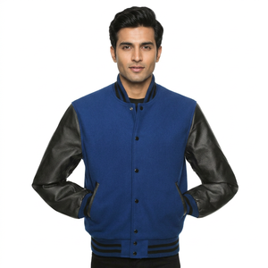Customized Streetwear Cool Varsity Jacket for <b>men</b> Leather University Bomber College Jacket for <b>Men</b> Street Wear Jacket For <b>Men</b> - Product Image 1