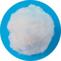 Fibre biocomposante PLA 2D 38 mm biodégradable pour le rembourrage